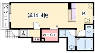 妻鹿駅 徒歩12分 1階の物件間取画像